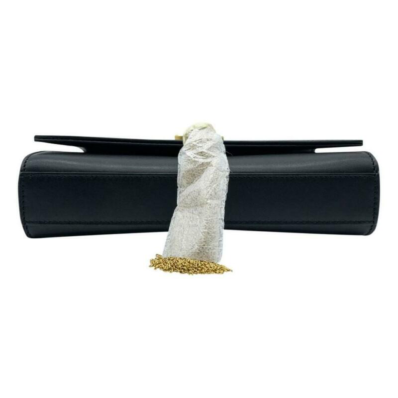 Saint Laurent Monogram Kate Small Tassel Monogram Black Leather Cross Body Bag