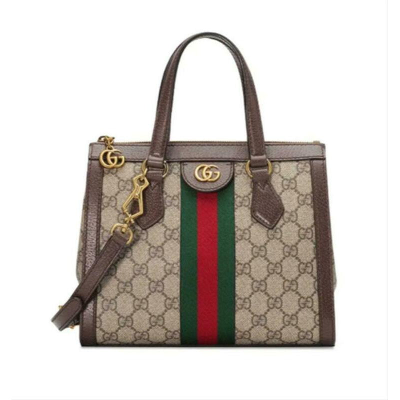 Gucci Bag Ophidia Small Brown Gg Supreme Canvas Tote
