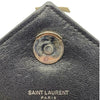 Saint Laurent Envelope Medium Tri-quilt College Monogram Satchel Black Sheepskin