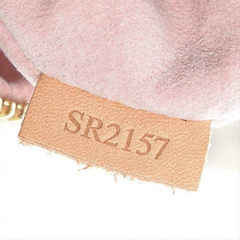 Louis Vuitton Sperone Rose Ballerine White Damier Azur Canvas Backpack