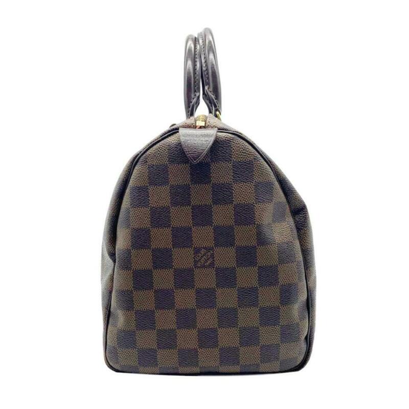 Louis Vuitton Speedy 30 Brown Damier Ébène Canvas Satchel