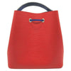 Louis Vuitton NéoNoé Neo Epi Noe Blue 2017 Coquelicot Red Leather Shoulder Bag