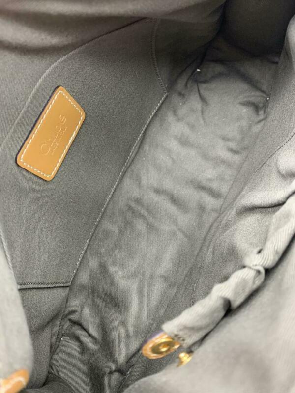 Chloé Top Handle Marcie Brown Leather Shoulder Bag