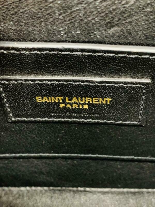 Saint Laurent Vicky Monogramme Black Calfskin Leather Shoulder Bag