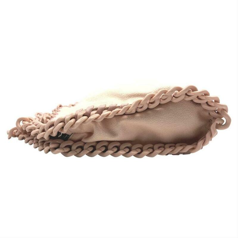 Stella McCartney Mini Falabella Shaggy Deer Tote Pink Faux Leather Cross Body