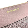 Burberry Peyton Sequin House Check Pink Metallic Brown Canvas Cross Body Bag
