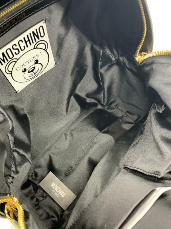 Moschino Money Teddy Black Polyurethane Backpack