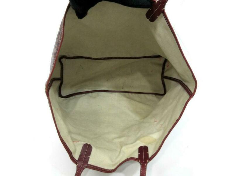 Goyard Saint Louis Pm Bordeaux Special Edition Red Coated Canvas Tote