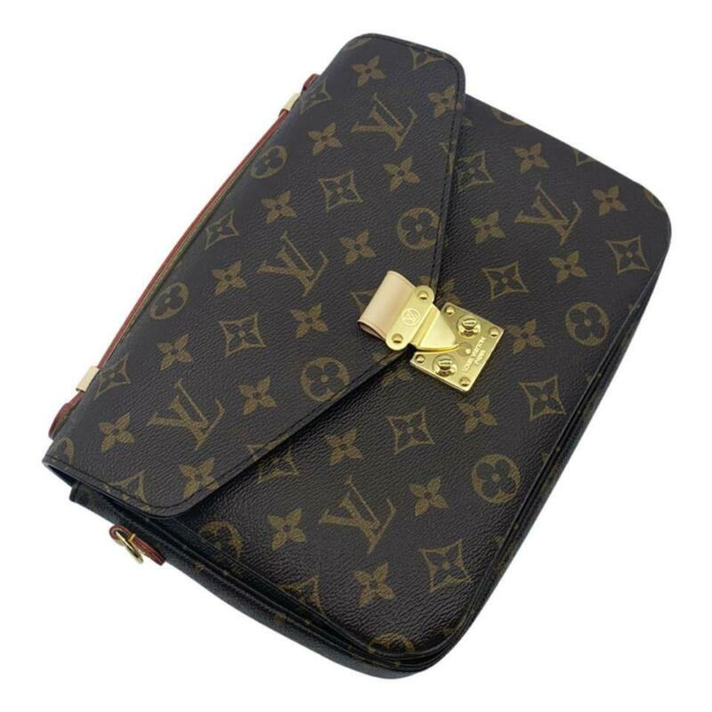 Louis Vuitton Pochette Metis Brown Monogram Canvas Shoulder Bag