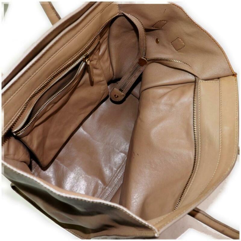 Céline Luggage Mini Brown Leather Tote