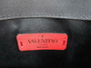 Valentino Garavani Rockstud V-stripe Pouch Chain Black Leather Cross Body Bag