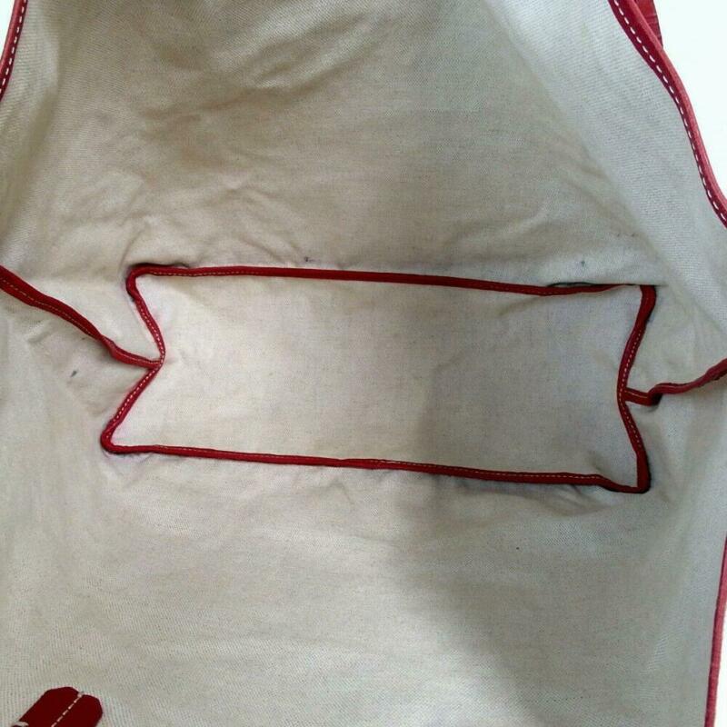 Goyard Saint Louis Pm Red Coated Canvas Tote