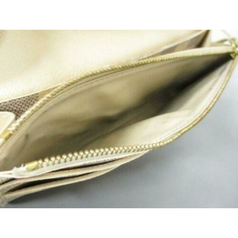 Louis Vuitton White Emilie Damier Azur Wallet