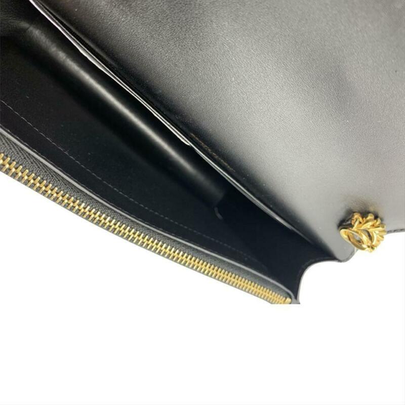 Saint Laurent Monogram Kate Chain Wallet Smooth Calfskin Classic Tassel Black