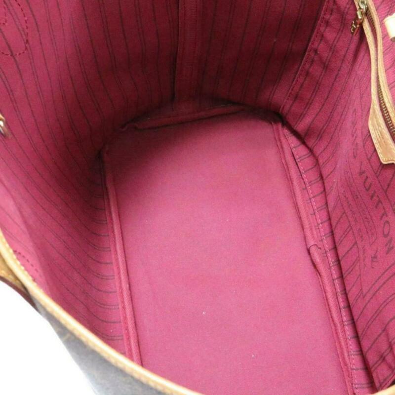 Louis Vuitton Neverfull Neo Mm Pivoine Pink Interior Brown Monogram Canvas Tote
