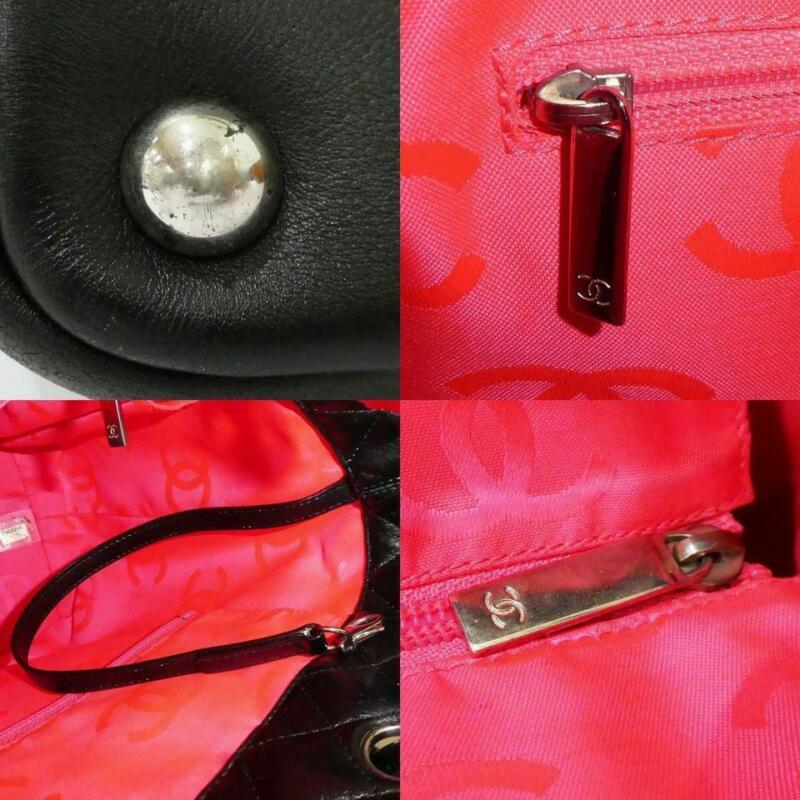 Chanel Cambon Quilted Large Black Calfskin Leather Tote