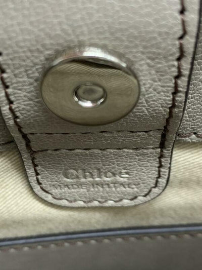 Chloé Medium Tess Motty Grey Leather Shoulder Bag