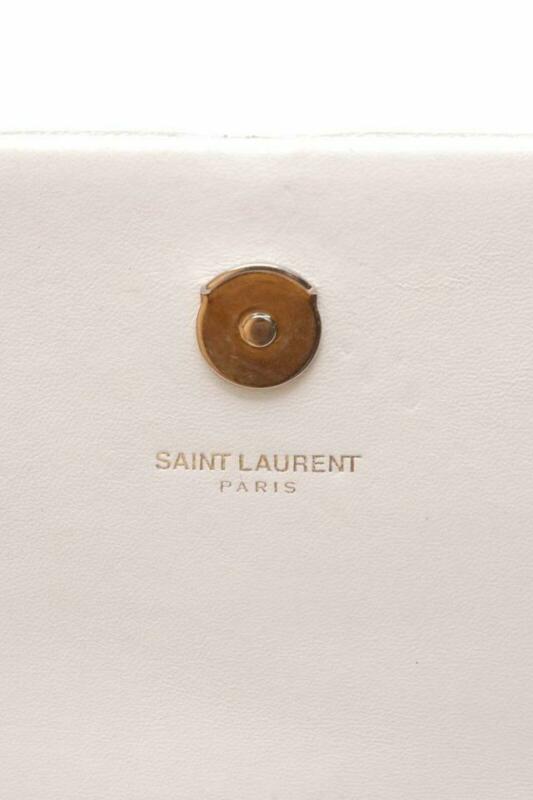 Saint Laurent Monogram Kate Chain Wallet Crocodile Calfskin Monogram Tassel