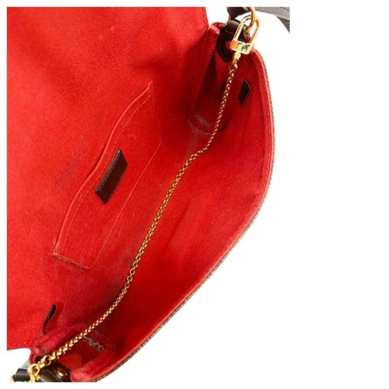 Louis Vuitton Favorite Mm 2017 Brown Damier Ébène Canvas Cross Body Bag