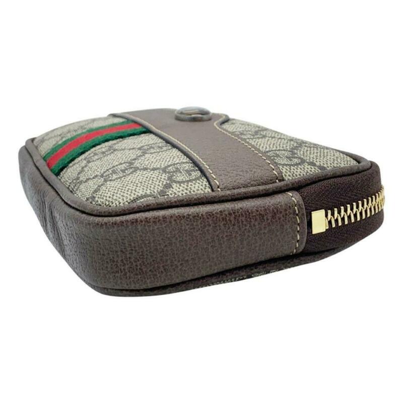 Gucci Ophidia Belt Brown Gg Supreme Canvas Cross Body Bag