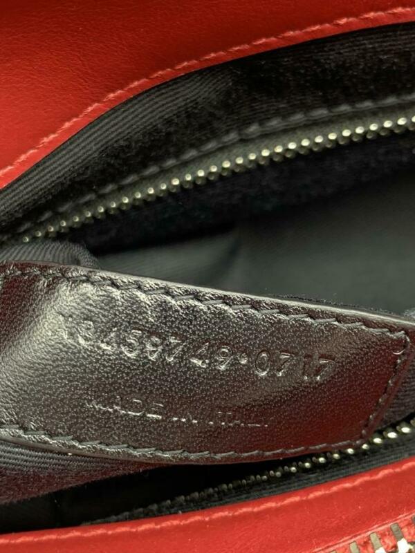 Saint Laurent Monogram Loulou Calfskin Matelasse Medium Monogram Chain Satchel