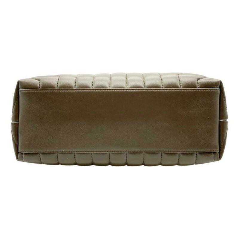 Saint Laurent Monogram Loulou Medium Faggio Brown Leather Shoulder Bag