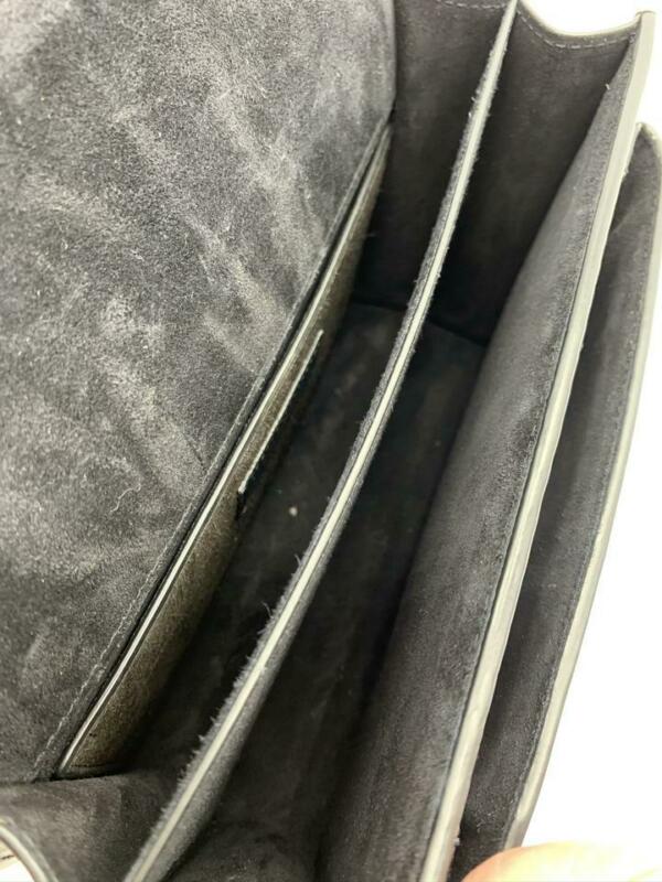 Saint Laurent Monogram Sunset Medium Braided Strap Black Leather Shoulder Bag