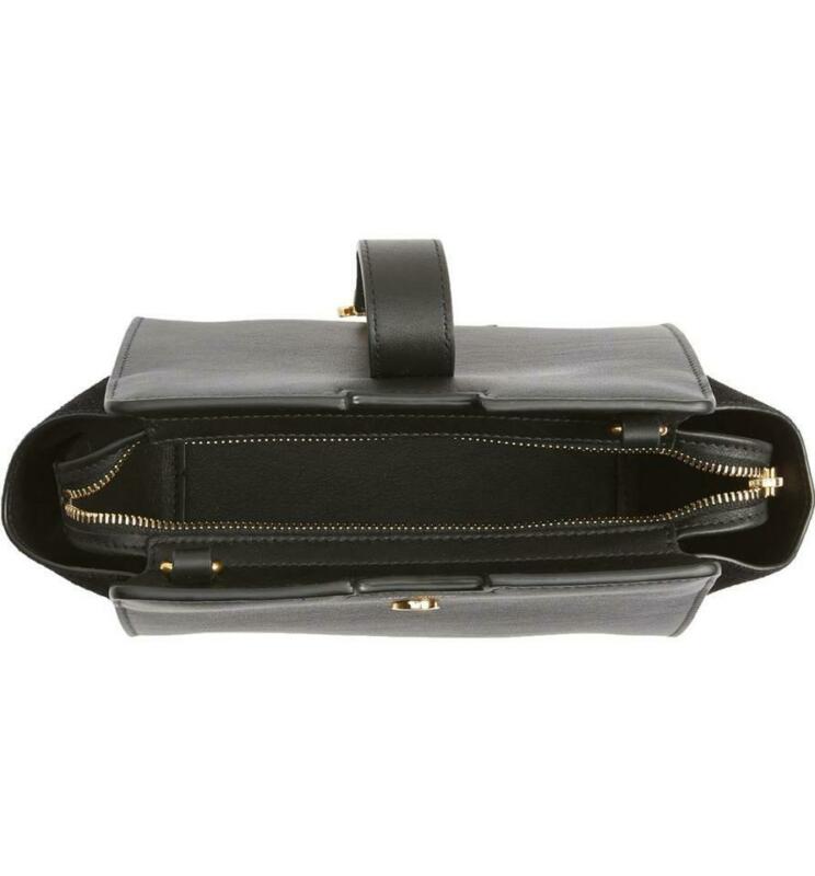 Saint Laurent Cabas Monogram Toy Suede Black Leather Cross Body Bag