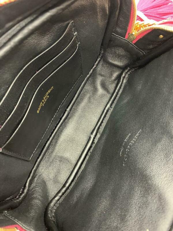 Saint Laurent Loulou Monogram Ysl Camera Pink Leather Cross Body Bag