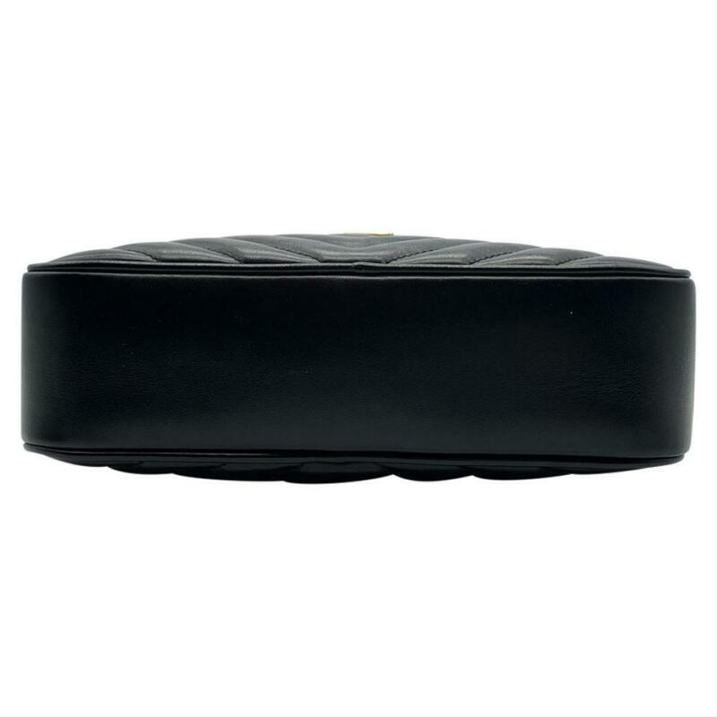 Saint Laurent Monogram Camera Medium Lou Black Calfskin Leather Cross Body Bag