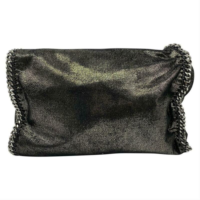 Stella McCartney Small Falabella Tote Ruthenium Black Faux Leather Shoulder Bag