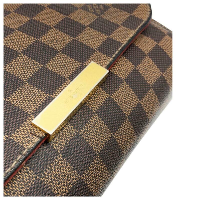 Louis Vuitton Favorite Mm Brown Damier Ébène Canvas Cross Body Bag