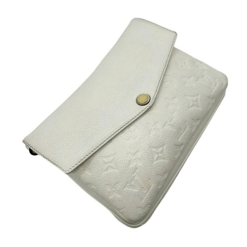 Louis Vuitton Twice White Monogram Empreinte Leather Cross Body Bag