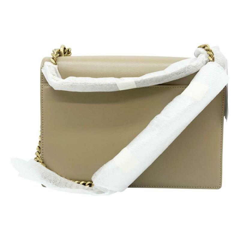 Saint Laurent Monogram Sunset Medium Beige Leather Shoulder Bag