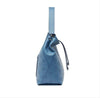 MCM Hobo Bag Klara Large Monogrammed Luft Blue Leather Tote