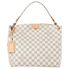 Louis Vuitton Graceful Pm Rose Ballerine White Damier Azur Canvas Hobo Bag