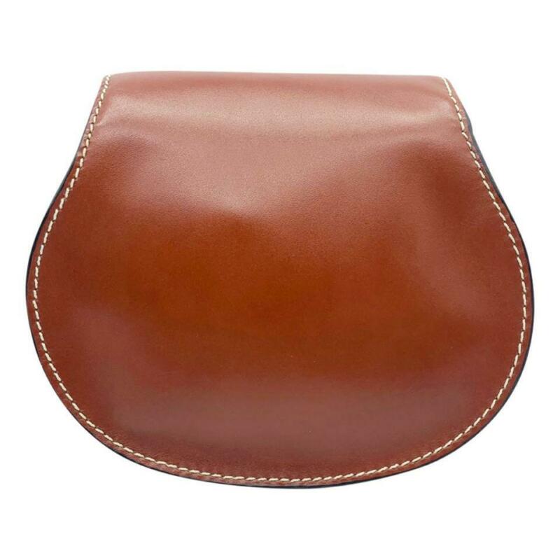 Chloé Crossbody Marcie Small Brown Leather Shoulder Bag