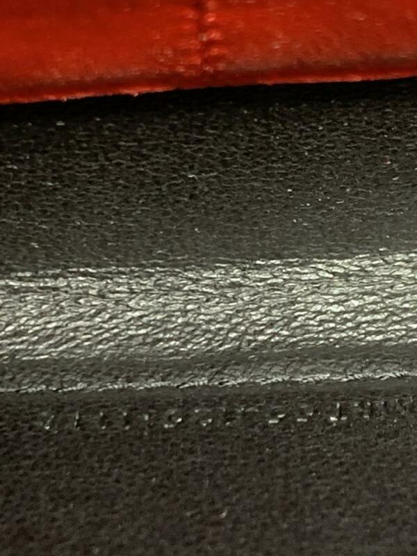 Saint Laurent Chain Wallet Vicky Lambskin Matelasse Rouge Eros Red Leather