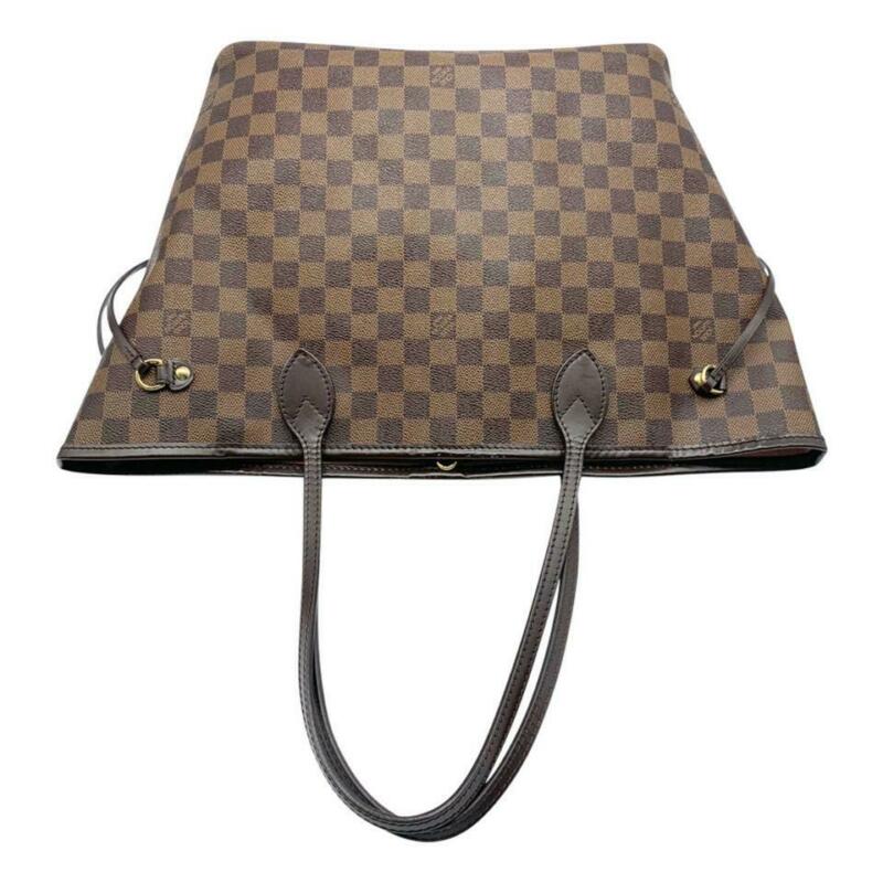 Louis Vuitton Neverfull Mm Pink Rose Ballerine Brown Damier Ébène Canvas Tote