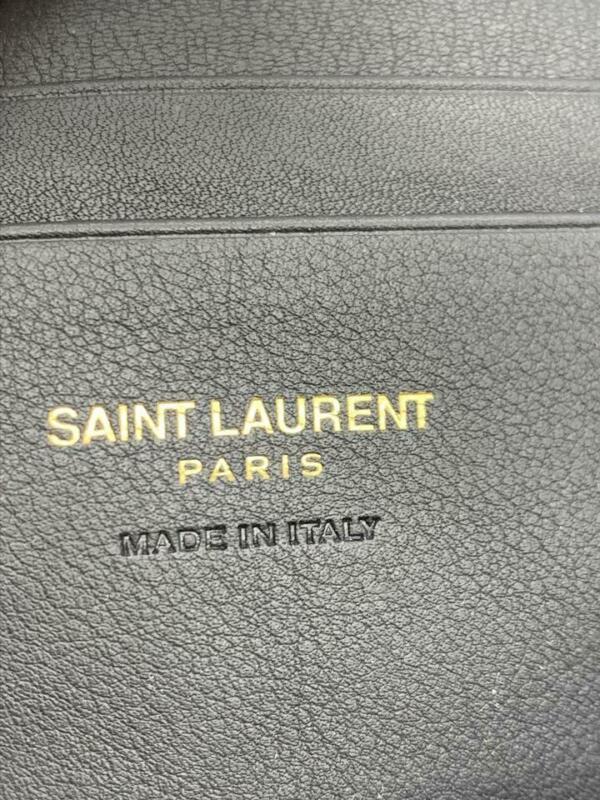 Saint Laurent Cabas Monogram Toy Suede Black Leather Cross Body Bag