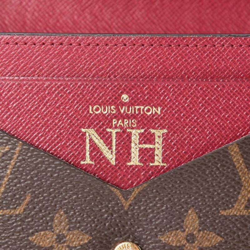 Louis Vuitton Brown Monogram Jeanne Fuchsia Wallet