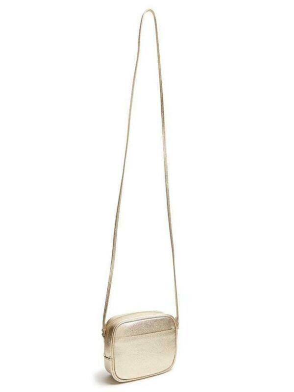 Saint Laurent Ysl Monogram Metallic Blogger Tassel Gold Leather Cross Body Bag