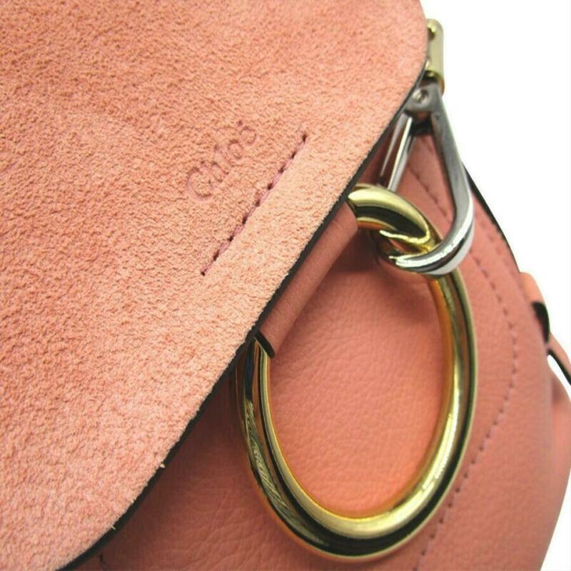 Chloé Faye New Ideal Blush Pink Suede Leather Backpack