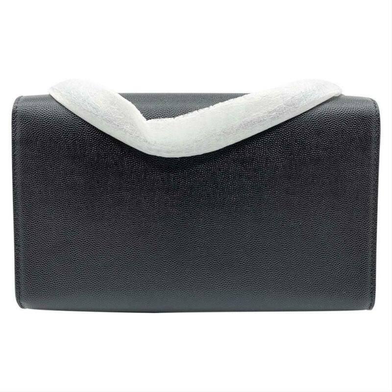 Saint Laurent Monogram Kate Chain Monogram Ysl Medium Noir Black Leather