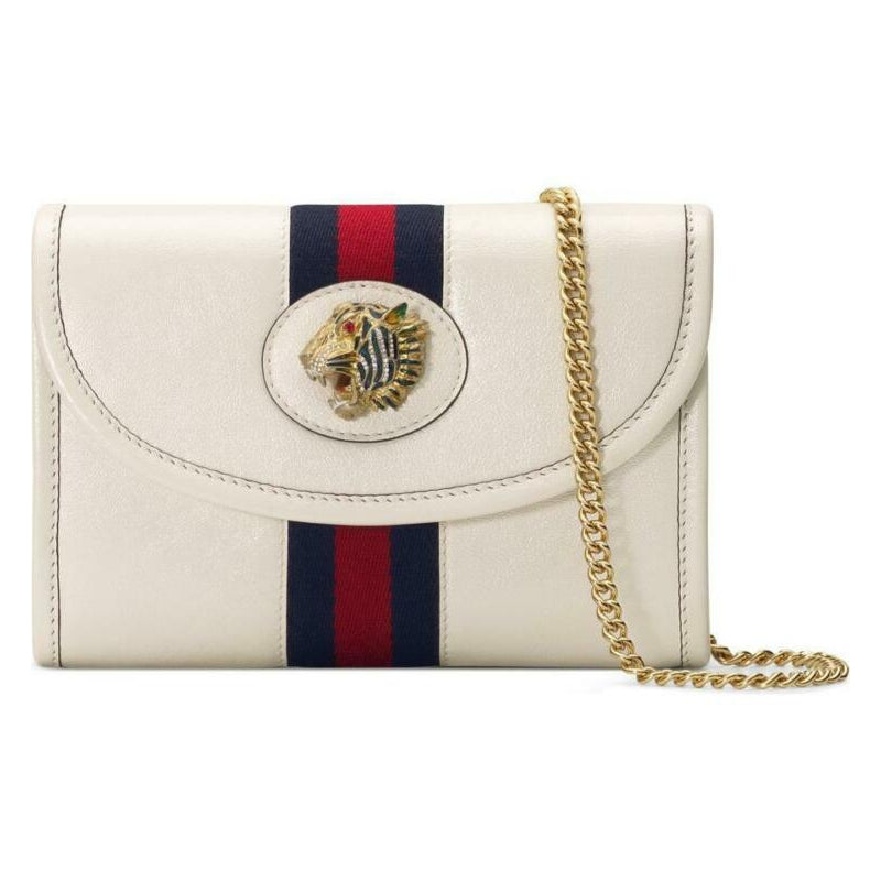 Gucci Shoulder Mini Rajah White Leather Cross Body Bag