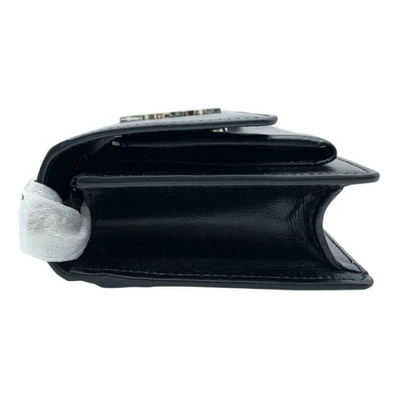 Saint Laurent Wallet on Chain Sunset Monogram Ysl Small Calf Black Leather