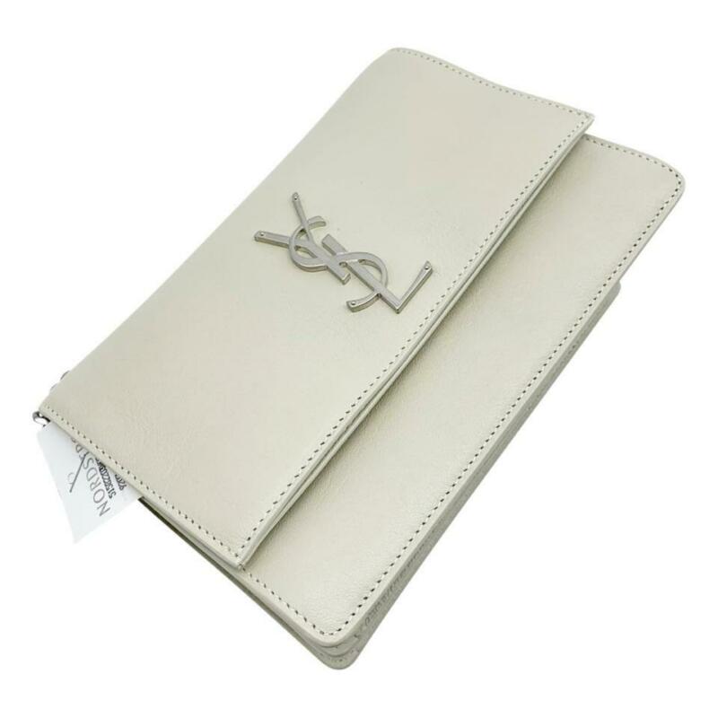 Saint Laurent Sunset Small Cremasoft Leather Shoulder Bag