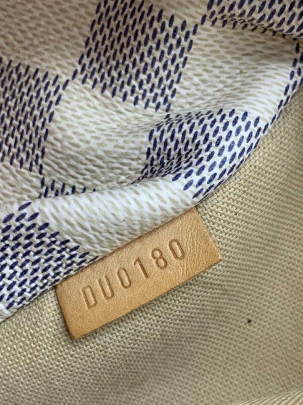 Louis Vuitton Totally Gm White Damier Azur Canvas Tote