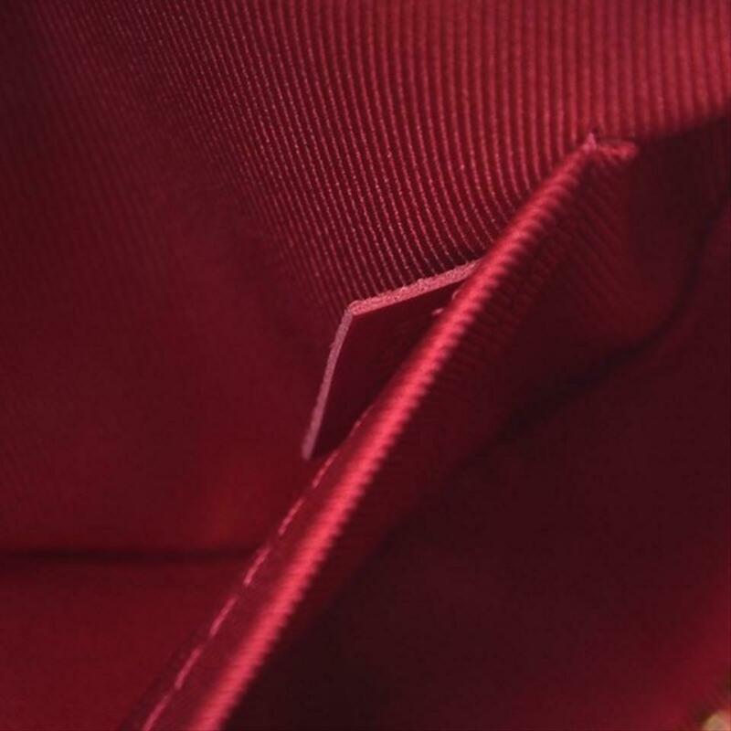 Louis Vuitton Saintonge Freesia 2018 Red Monogram Canvas and Calfskin Cross Body