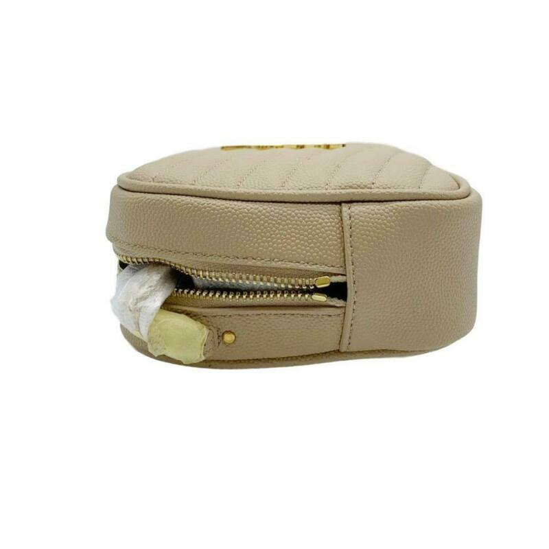 Saint Laurent Loulou Monogram Ysl Camera Beige Leather Cross Body Bag